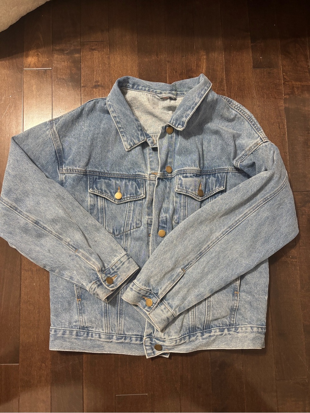 Oversized Grey Bandit Jean Jacket